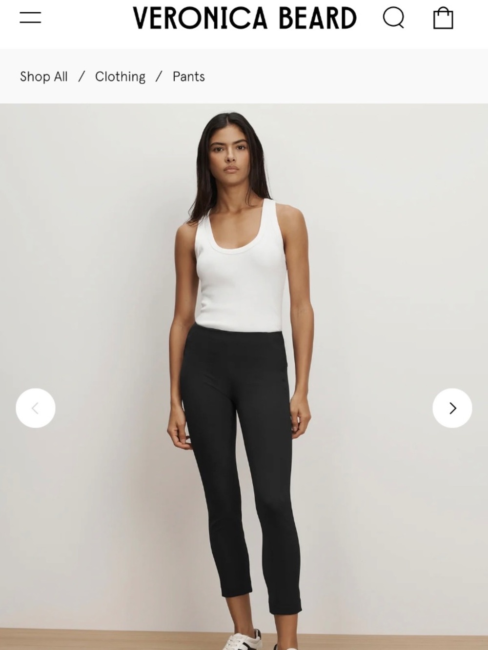 Veronica Beard Black Scuba Pants Zip Back Slim Ankle Size 6 Like New - Picture 4 of 4